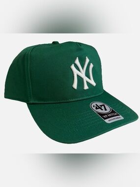 New York Yankees '47 Brand Green White Hitch Snapback Adjustable Cap Hat OSFM